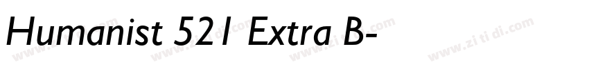 Humanist 521 Extra B字体转换 Humanist 521 Extra B字体转换